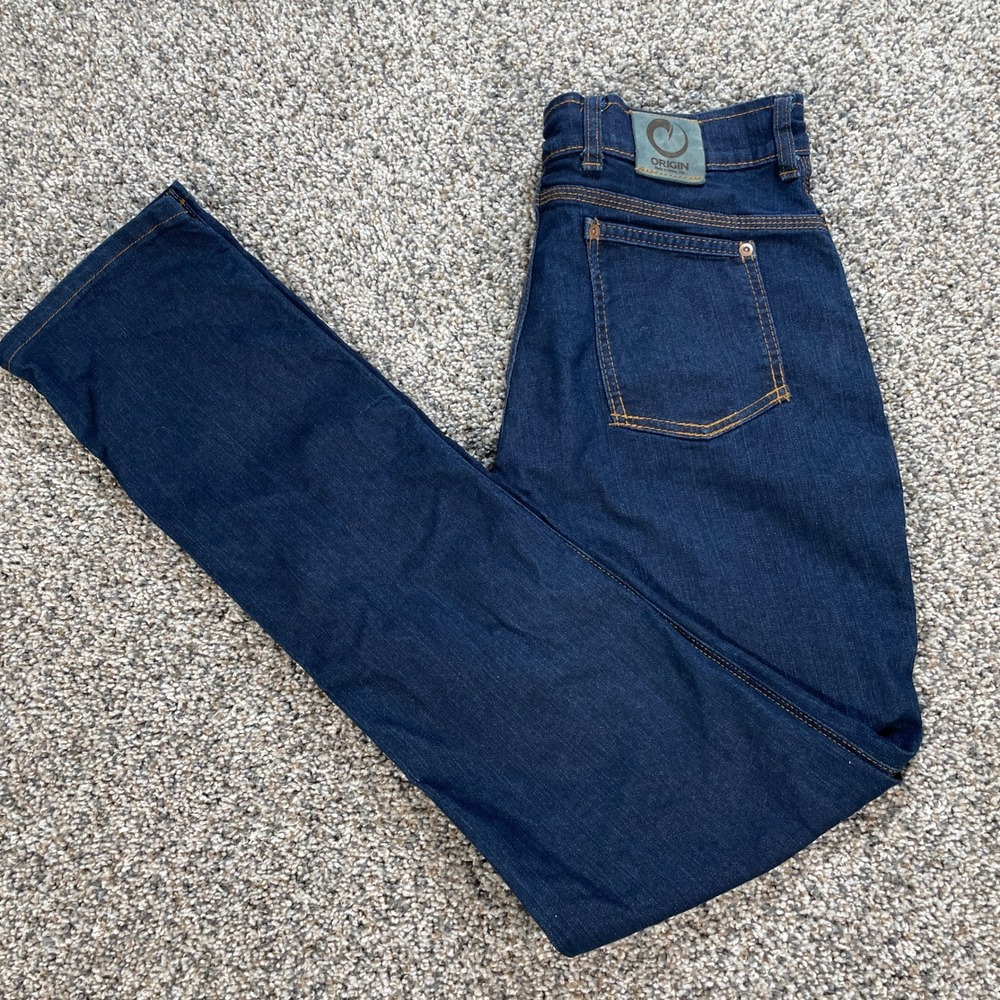 Origin Maine Men's 31x36 Jeans Legit Fit Jeans Leg Indigo Blue Denim Tapered Leg